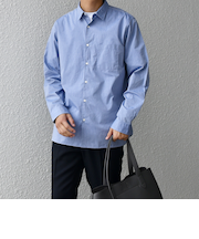 SHIPS any: ストライプ / ソリッド リラックス レギュラーカラー シャツ 25AW◇