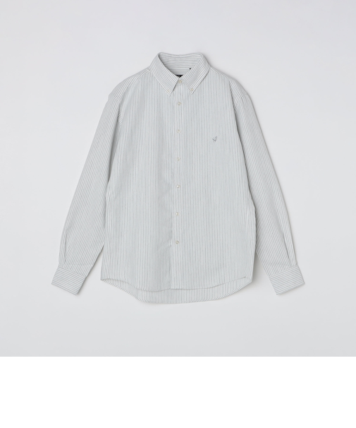 【WEB限定】SHIPS: 防シワ・吸水速乾 Drymix(R) ワンポイントロゴボタンダウンシャツ