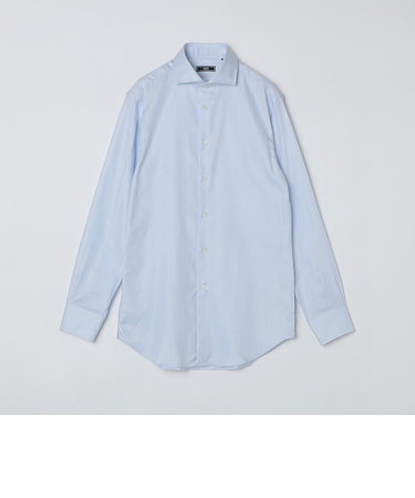 SHIPS: イージーアイロン ヘリンボーン ホリゾンタルカラー シャツ