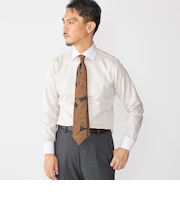 SHIPS: イージーアイロン ピケ ワイドカラー クレリック シャツ