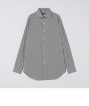 SHIPS: イージーアイロン ギンガムチェック ワイドカラー シャツ