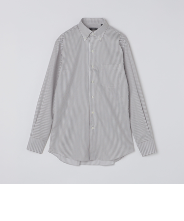 SHIPS: イージーアイロン ロンドンストライプ イタリアンカラー ボタンダウン シャツ