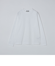 SHIPS: コットン ハイゲージ ポンチ ライト ロングスリーブ Tシャツ