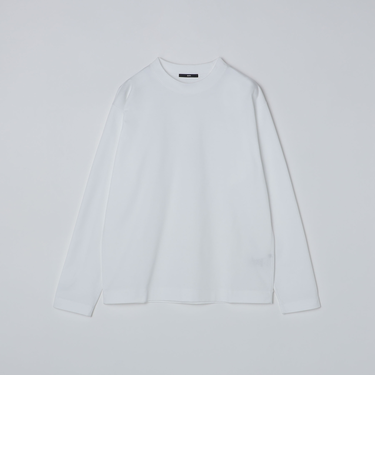 SHIPS: コットン ハイゲージ ポンチ ライト ロングスリーブ Tシャツ