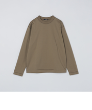 SHIPS: コットン ハイゲージ ポンチ ライト ロングスリーブ Tシャツ