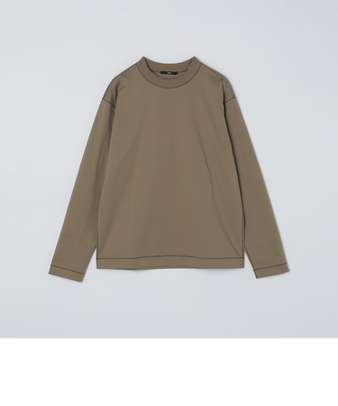 SHIPS: コットン ハイゲージ ポンチ ライト ロングスリーブ Tシャツ