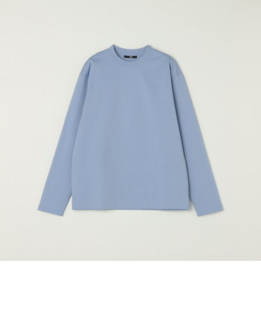 SHIPS: コットン ハイゲージ ポンチ ライト ロングスリーブ Tシャツ