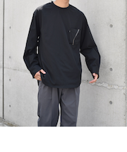 SHIPS any: SORONA(R) ストレッチ ジャージー ポケット Tシャツ (ロンT)◇