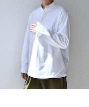 SHIPS any: SORONA(R) ストレッチ ジャージー バンドスキッパー プルオーバー シャツ◆