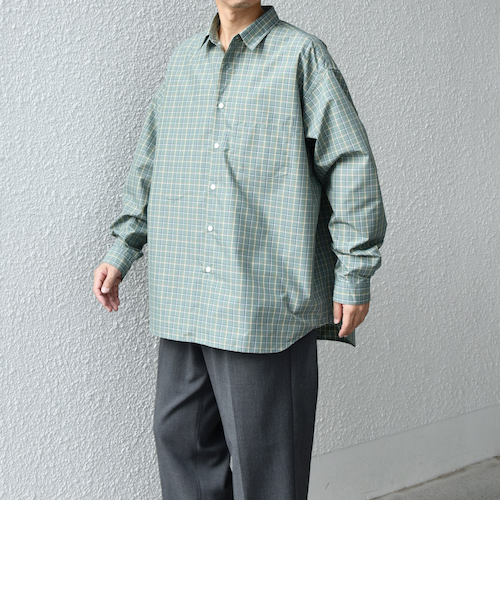 ASSEMBLANC」タイニーカラーオーバーサイズシャツ｜ナノ・ユニバースの