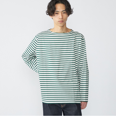 SHIPS: バスク ボーダー Tシャツ (ロンT)