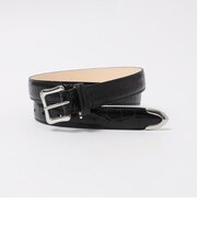 J&MDAVIDSON: クロコ型押し チップエンド ベルト