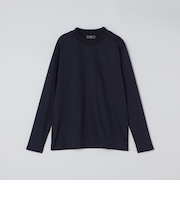 SHIPS: ALBINI モックネック ロングスリーブ Tシャツ
