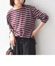 《追加・新色予約》SHIPS Colors:コットン レイヤード TEE 3（ロンT）◆