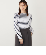 《追加予約》SHIPS Colors:コットン レイヤード TEE 3◆