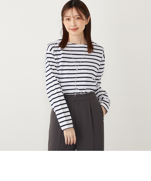 《追加予約》SHIPS Colors:コットン レイヤード TEE 3◆