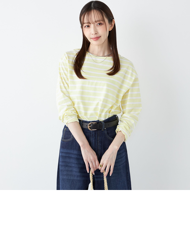 SHIPS Colors:コットン レイヤード TEE 3（ロンT）◇