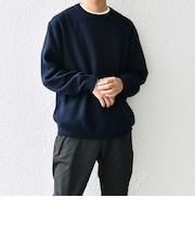 SHIPS any: 〈手洗い可能〉コットン カシミヤ スウェットライク ニット 24FW◇