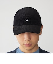 【WEB限定】SHIPS: ワンポイント ロゴ 刺繍 コーデュロイ オーバーフィット キャップ