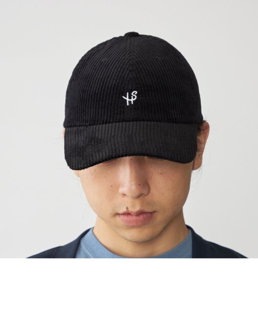 【WEB限定】SHIPS: ワンポイント ロゴ 刺繍 コーデュロイ オーバーフィット キャップ