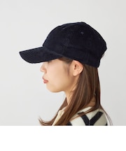 【WEB限定】SHIPS: ワンポイント ロゴ 刺繍 コーデュロイ オーバーフィット キャップ
