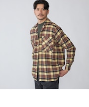 【SHIPS別注】Errico Formicola: コットンフランネル チェック オーバーシャツ