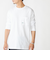 【WEB限定】SHIPS: マイクロ SHIPSロゴ ポケット ロングスリーブ Tシャツ (ロンT)