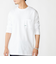 【WEB限定】SHIPS: マイクロ SHIPSロゴ ポケット ロングスリーブ Tシャツ (ロンT)