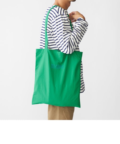 【WEB限定】SHIPS: パッカブル ナイロン SHIPSロゴ エンブロイダリー トート バッグ