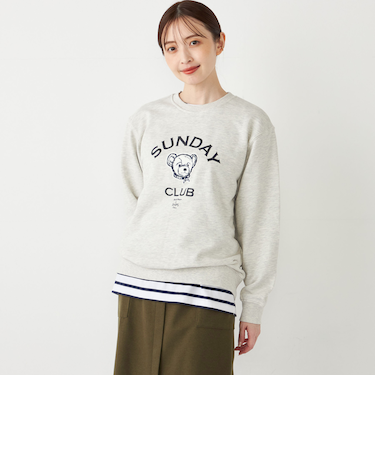 SHIPS Colors: TeddyBear(R) スウェット◇