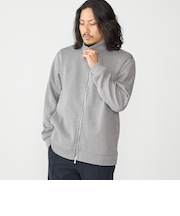 SHIPS:〈手洗い可能〉ドライバーズ ニット ジップ カーディガン