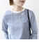 〈洗濯機可能〉刺繍 デザイン ボーダー リンガー TEE