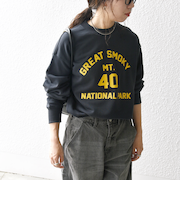 【WEB限定】SHIPS any: NATIONAL PARK プリント スウェット 24FW (ユニセックス)◇