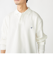 【WEB限定】SHIPS:〈抗菌・防臭〉ワンポイント ロゴ バーズアイ ロングスリーブ ポロシャツ