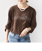【WEB限定】バリエーション ロゴ プリント ロングスリーブ TEE