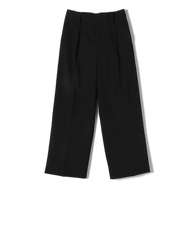 SHIPS Primary Navy Label: セミ フォーマル 梳毛 ワイドパンツ（セットアップ対応）