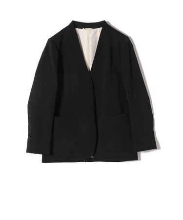 SHIPS Primary Navy Label: セミ フォーマル 梳毛 カラーレス ジャケット（セットアップ対応）