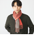 SHIPS: パネル カシミヤ ダブルフェイス マフラー
