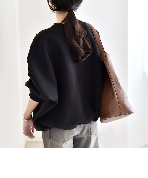 一部追加予約》quaranciel:〈洗濯機可能〉ポンチ ドロスト ルーズ プル