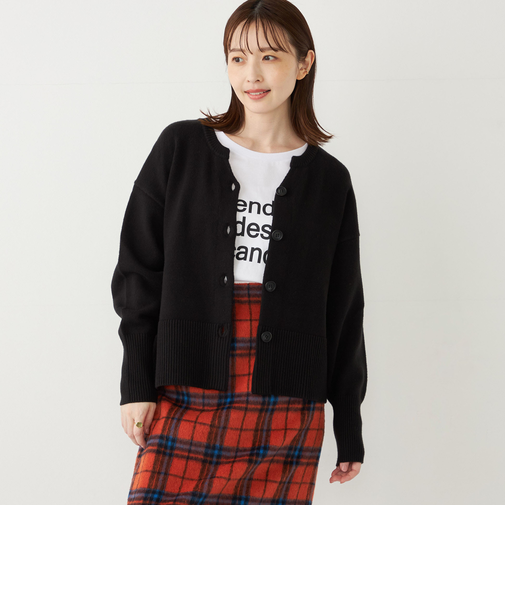 SHIPS Colors:〈手洗い可能〉フラッフィー キーネック カーディガン◇