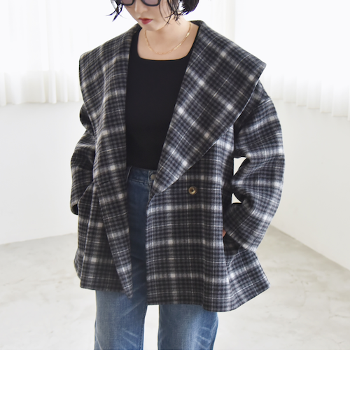 quaranciel: リバー ケープ ショート コート 25AW｜シップスの通販