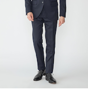 SHIPS:〈セットアップ対応/洗濯機可能〉ウール/ポリエステル ツイル スラックス