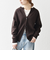 SHIPS any:〈手洗い可能〉AQUA カシミヤ ミックス スキッパー カーディガン