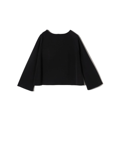 SHIPS Primary Navy Label:〈手洗い可能〉ミラノリブ フレア プルオーバー 
