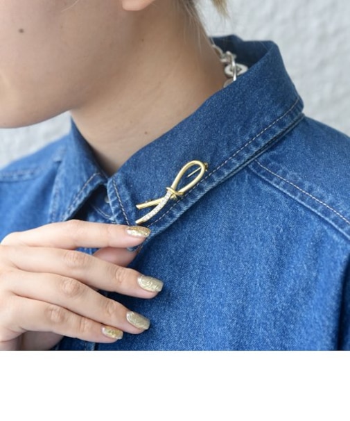 ニュアンス モチーフ ブローチ