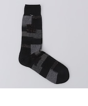 ANONYMOUS: パッチワーク クルー ソックス