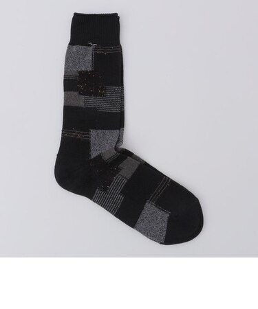 ANONYMOUS: パッチワーク クルー ソックス