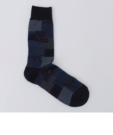 ANONYMOUS: パッチワーク クルー ソックス