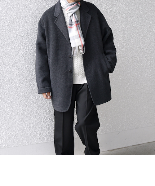 SHIPS:スーパー160'S メリノウール メルトン チェスターコート