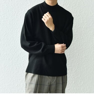SHIPS any: 〈手洗い可能〉 ミラノリブ モックネック ニット 24FW◇